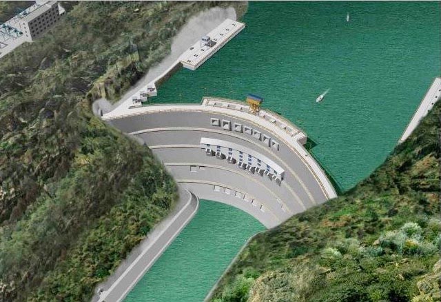 溪洛渡大壩效果圖